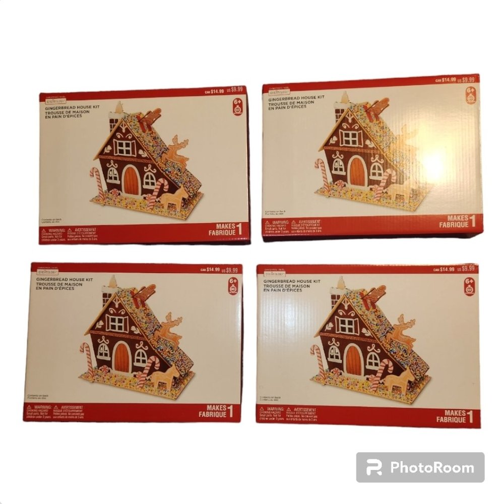 Four Long-Lasting Gingerbread House Kits by Creatology